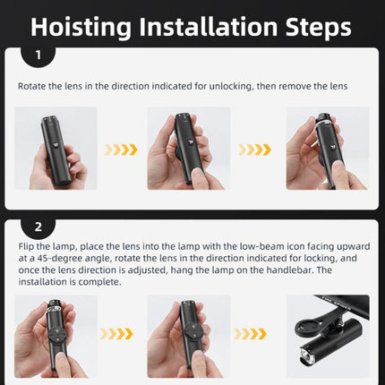 WEST BIKING Faro Bicicleta Recargable Alto Brillo 6Niveles Lámpara Visibilidad