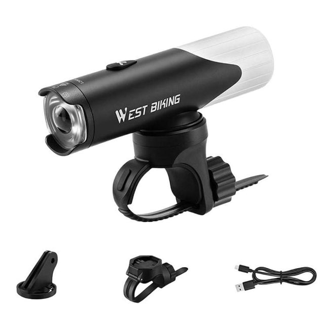 WEST BIKING Luz Bicicleta Giratoria Alto Brillo Rápida BikeLight 1200-1500lm