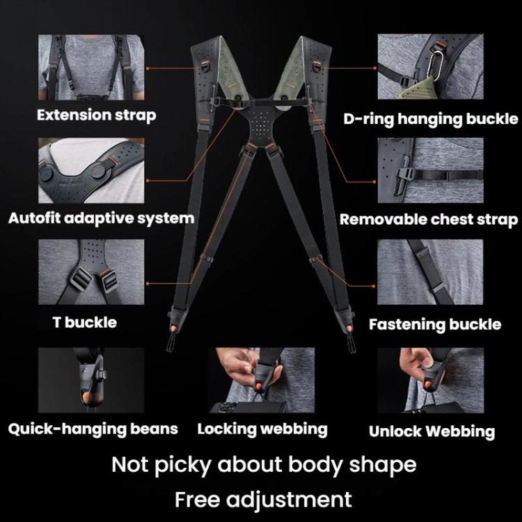 PGYTECH Dual Camera Quick Release Strap Correa de Cámara