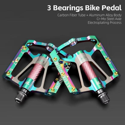 WEST BIKING Pedales Bicicleta Aluminio 3 Rodamientos 14mm