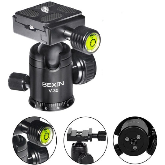 BEXIN Cabeza de Bola 30mm Trípode 360 Grados Fotografía