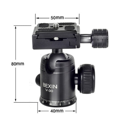BEXIN Cabeza de Bola 30mm Trípode 360 Grados Fotografía