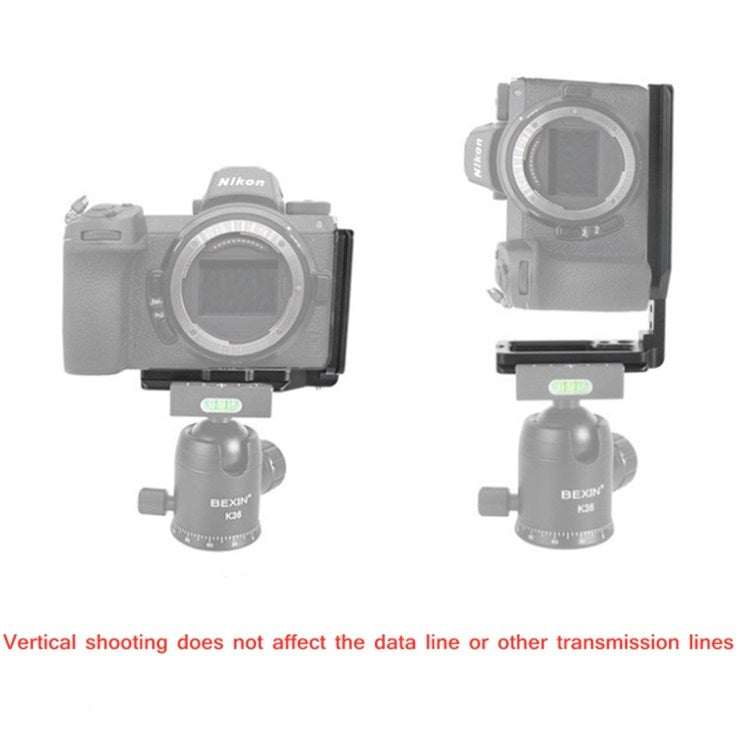 BEXIN Push Pull L Plate Nikon Z7 Z6 Soporte LiberaciónRápida