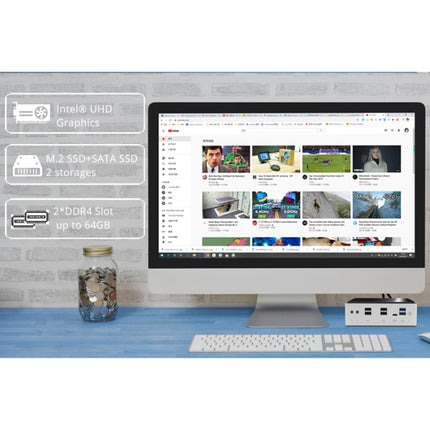 Hystou M3 Mini PC 32GB+1TB Windows Linux Core I7 Rápido by HYSTOU