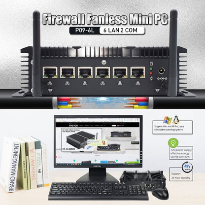 HYSTOU P09-6L Mini PC 4GB+128GB Intel Celeron 3865U by HYSTOU