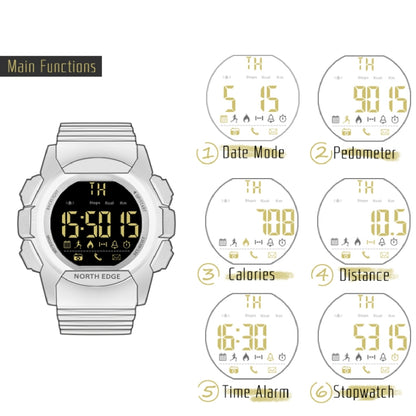 North Edge AK Reloj Inteligente Impermeable 100m Bluetooth
