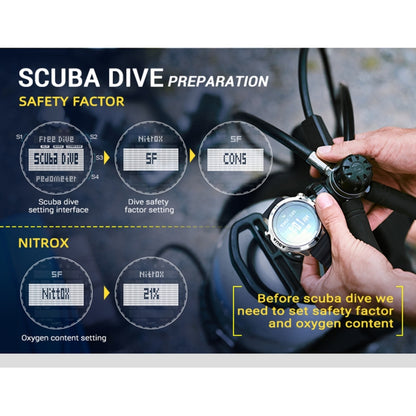 North Edge Aqua Reloj Inteligente Deportivo 100m Buceo Resistente
