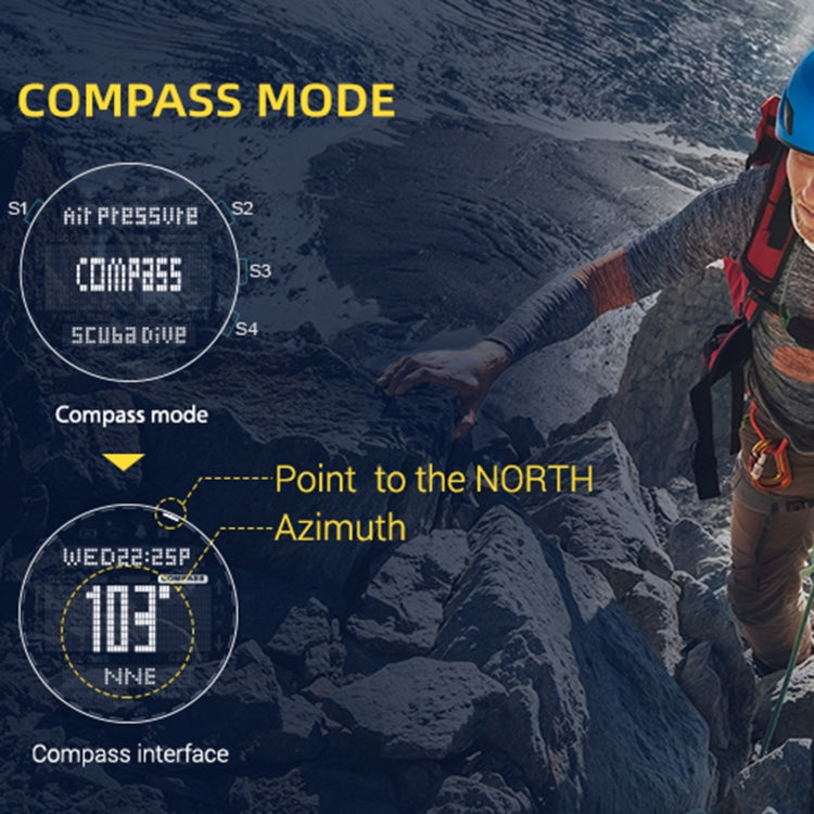North Edge Aqua Reloj Inteligente Deportivo 100m Buceo Resistente
