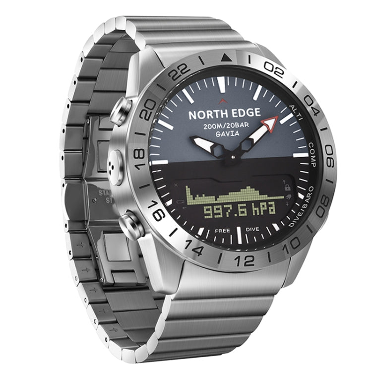 North Edge GAVIA Reloj Inteligente Deportivo 100 m Resistencia Buceo