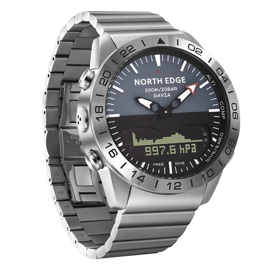 North Edge GAVIA Reloj Inteligente Deportivo 100 m Resistencia Buceo