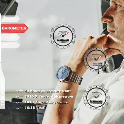 North Edge GAVIA Reloj Inteligente Deportivo 100 m Resistencia Buceo
