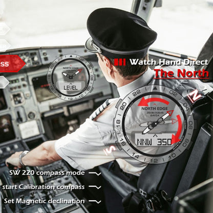 North Edge GAVIA Reloj Inteligente Deportivo 100 m Resistencia Buceo
