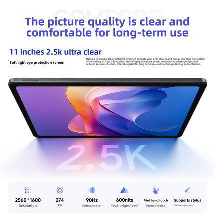 REDMI Pad 2 Tablet PC 11 pulgadas 8GB 256GB 9000mAh Cyan