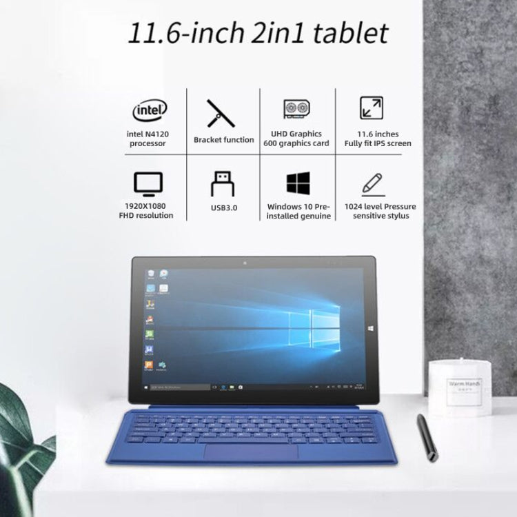 PiPO W11 2 en 1 Tablet PC, 11.6 Pulgadas, 8GB+128GB, Bluetooth 5.1