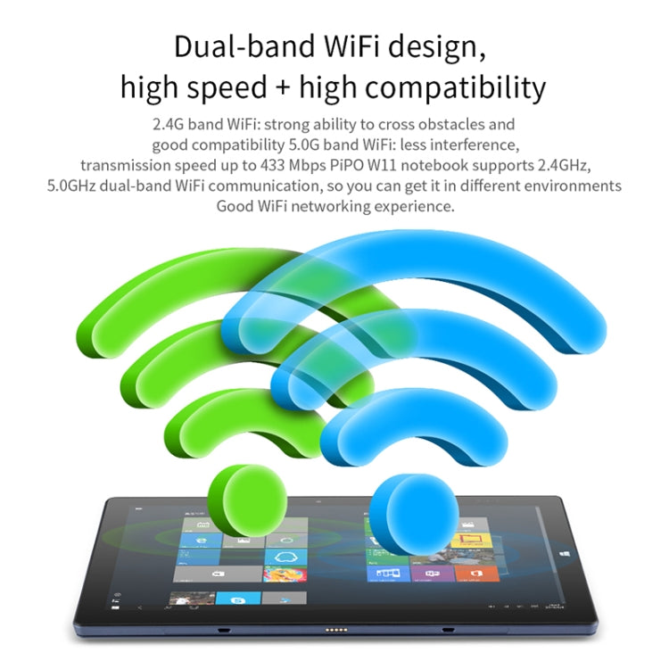 PiPO W11 2 en 1 Tablet PC, 11.6 Pulgadas, 8GB+128GB SSD, Bluetooth 5.1