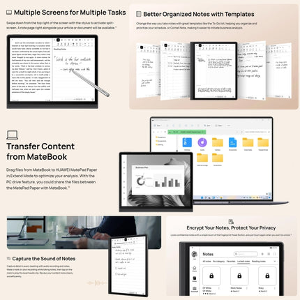 Huawei Kirin 820E Tablet HarmonyOS 2 6GB+128GB E Ink 10.3In