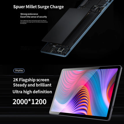 BDF P60 Tablet PC 10.36 Pulgadas 8GB RAM 128GB ROM Android 11 Dual SIM Bluetooth WiFi