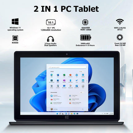 LZ1003 Tablet PC 10.1 Pulgadas 8GB RAM 128GB SSD Windows 11 Intel Celeron N4000