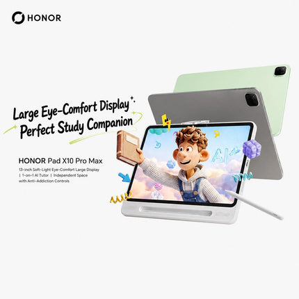 Honor Pad X10 Pro Max Tablet WiFi 13 Pulgadas 8GB RAM 128GB ROM Snapdragon 6s 4G