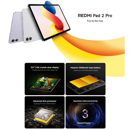 REDMI Pad 2 Pro Tablet 12.1" 8GB 256GB Snapdragon 7s Gen4