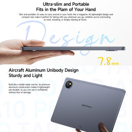 Ulefone Tab A10 Pro Tableta 6GB+128GB 10.1in EU Plug by Ulefone