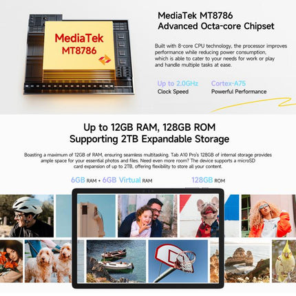 Ulefone Tab A10 Pro Tableta 6GB+128GB 10.1in EU Plug by Ulefone