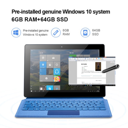 Microsoft Gemini Lake N4120 Tableta Windows 10 4GB+64GB WiFi 5G Batería 8000mAh