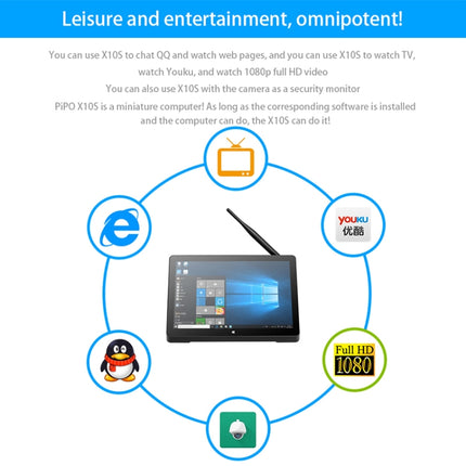 PiPo H10PRO All-in-One Mini PC, 10.1 inch, 8GB+128GB, Windows 11 Intel Alder Lake N100 Quad Core