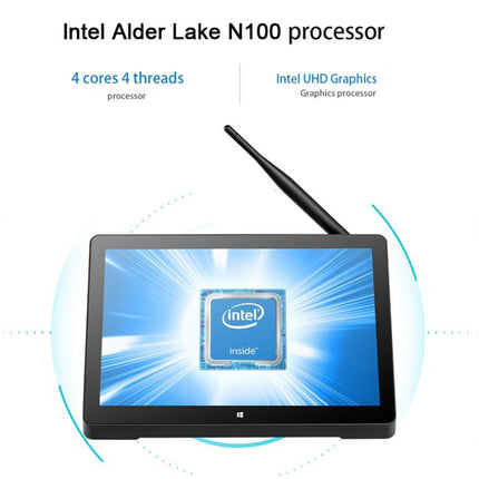 PiPo H10PRO All-in-One Mini PC, 10.1 inch, 8GB+128GB+256GB, Windows 11 Intel Alder Lake N100 Quad Core