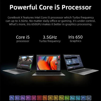CHUWI CoreBook X Laptop I5-8259U 14 8GB+512GB WiFi Dual Band by CHUWI