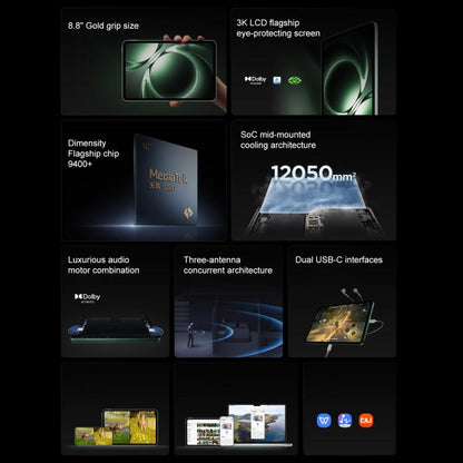 Xiaomi REDMI K Pad 8.8 Pulgadas 16GB+512GB MediaTek Dimensity 9400 Pantalla 3K 165Hz