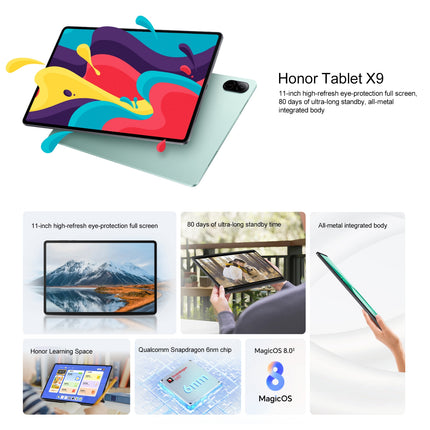 Honor Pad X9 Tablet PC 11 pulgadas 8GB 128GB MagicOS 8.0 Grey