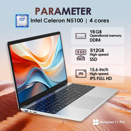 GXMO T152J Laptop 15.6" 16GB 512GB Windows 11 Pro Gris