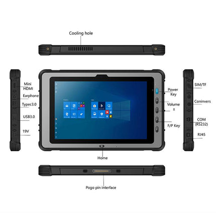 UNIWA WinPad W103 Tablet Rugerizada 10.1 Pulgadas 16GB RAM 256GB SSD Windows 11 Intel Core i7-1255U 4G