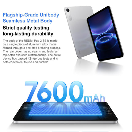 REDMI Pad 2 SE Tablet 9.7" 6GB 128GB Snapdragon 6s Gen2 Plata