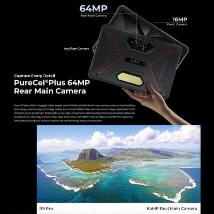 HOTWAV Tab R9 Pro Tableta IP68 6GB+256GB 4G Android 14 by HOTWAV