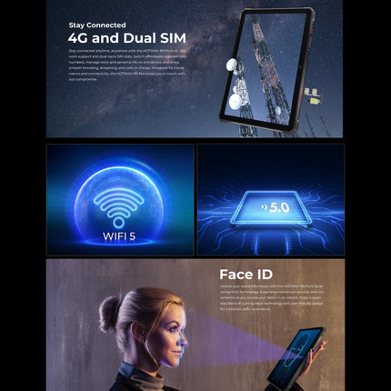 HOTWAV Tab R9 Pro Tableta IP68 6GB+256GB 4G Android 14 by HOTWAV