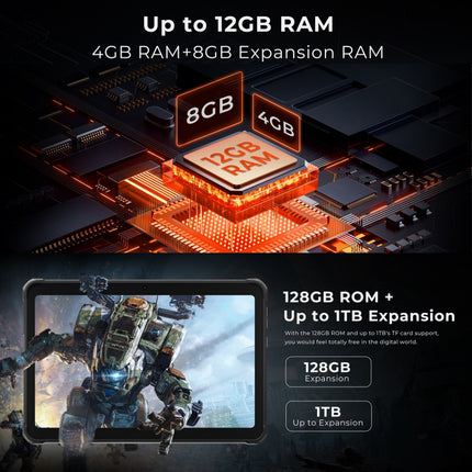 HOTWAV Tab R8 Tableta 4GB+128GB IP68 4G Android 14 Global