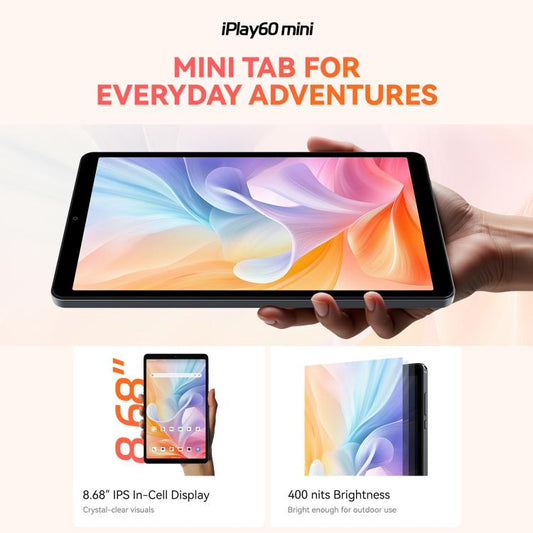 ALLDOCUBE iPlay 60 mini 4G LTE Tablet PC, 4GB+128GB, 8.68 inch Android 14 Unisoc T606 Octa Core Support Dual SIM, iPlay 60 mini