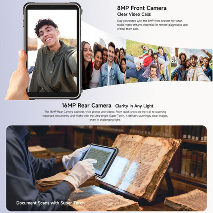 Ulefone Rugking Pad Pro Rugged Tablet PC, 8GB+128GB, 8.68 inch Android 16 Unisoc T7250 Octa Core 4G Network, EU Plug