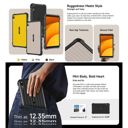 Ulefone Rugking Pad Pro Tablet Rugged 8GB 128GB 8.68 pulgadas