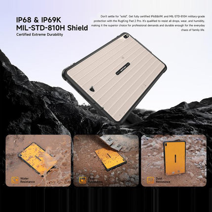 Ulefone Rugking Pad 2 Pro Tablet 8GB+128GB Android 10.1 4G Pantalla