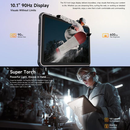 Ulefone Rugking Pad 2 Pro Tablet 8GB+128GB Android 10.1 4G Pantalla