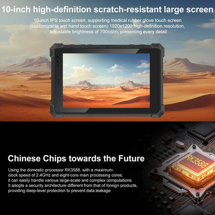CENAVA A10R Tablet Rugerizada IP68 10.1 Pulgadas 8GB RAM 128GB ROM Android 12