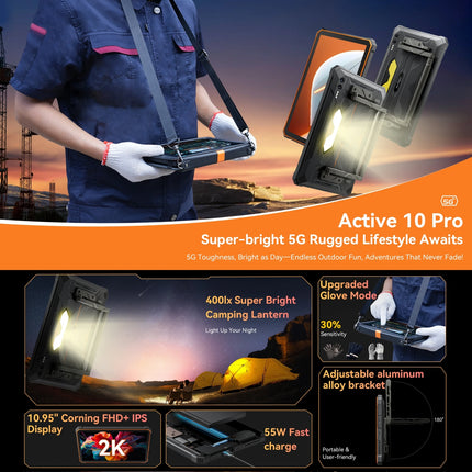 Blackview Active 10 Pro 5G Tablet Resistente 12GB 256GB 10.95