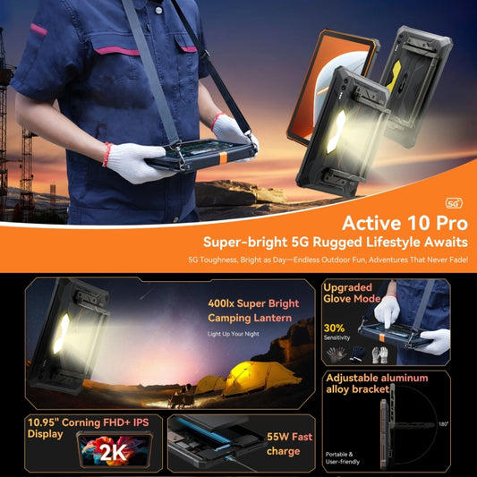 Blackview Active 10 Pro Tablet Resistente 5G 12GB+512GB 30,000mAh