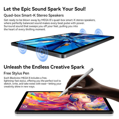 Blackview MEGA 8 Tableta 12GB+256GB 13 Pulgadas 4G Versión Global by Blackview