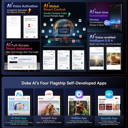 Blackview MEGA 8 Tablet 12GB+512GB 13in Android 15 Unisoc T620 4G Google Play