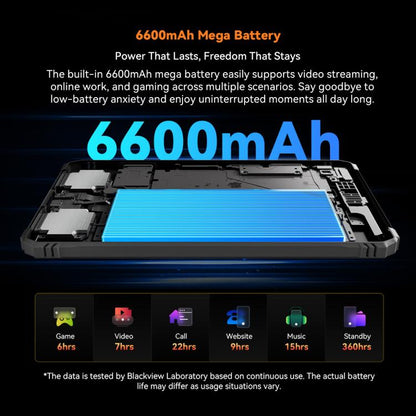 Blackview Active 5 Tablet 8GB+128GB 4G Rugged Android 14