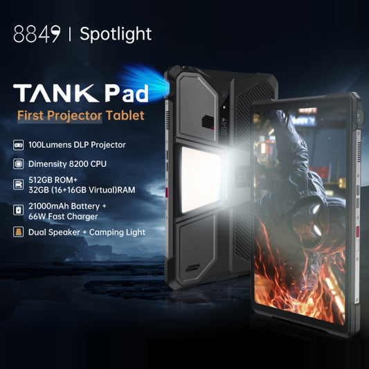 Unihertz 8849 Tank Pad Tableta Resistente 16GB+512GB 5G by Unihertz